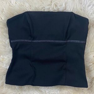Strapless Black Top
